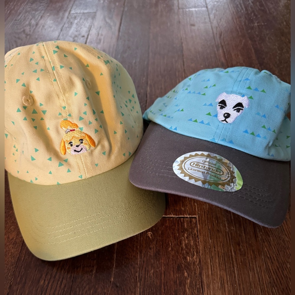 Animal Crossing Character Caps - Yellow and Blue